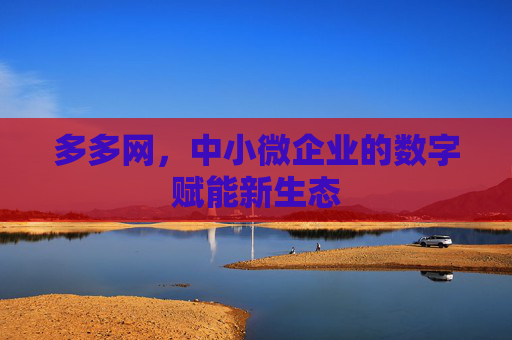 多多网，中小微企业的数字赋能新生态