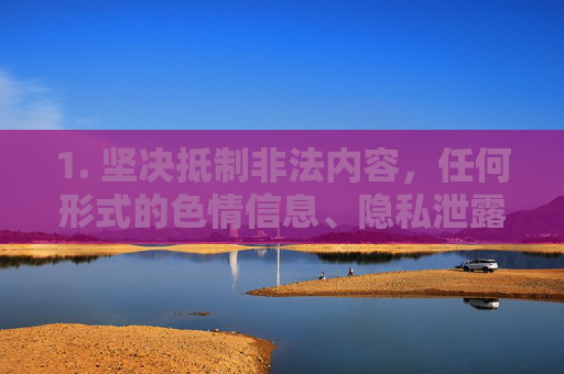 1. 坚决抵制非法内容，任何形式的色情信息、隐私泄露材料都是法律明令禁止的，网络不是法外之地，公民应自觉维护清朗网络空间，守护清朗网络