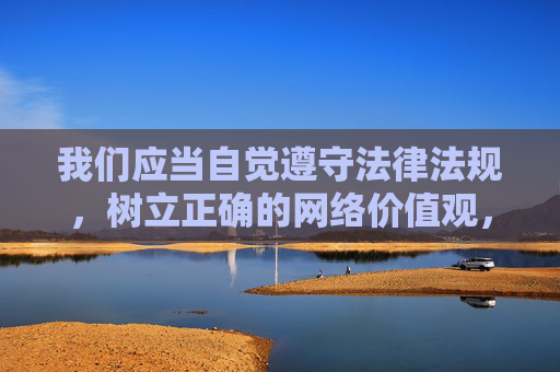 我们应当自觉遵守法律法规,树立正确的网络价值观,坚决抵制各类不良信息和违法犯罪行为。倡导健康、文明、绿色的网络环境,共同维护清朗的网络空间,共护清朗网络空间