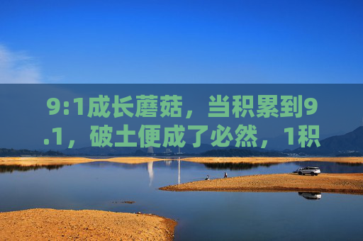 9:1成长蘑菇，当积累到9.1，破土便成了必然，1积累，破土必然