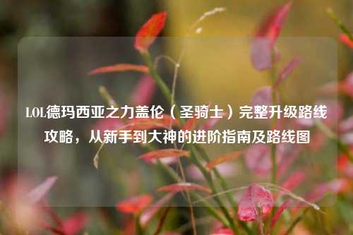 LOL德玛西亚之力盖伦（圣骑士）完整升级路线攻略，从新手到大神的进阶指南及路线图