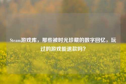 Steam游戏库，那些被时光珍藏的数字回忆，玩过的游戏能退款吗？