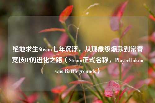 绝地求生Steam七年沉浮，从现象级爆款到常青竞技IP的进化之路（Steam正式名称，PlayerUnknowns Battlegrounds）