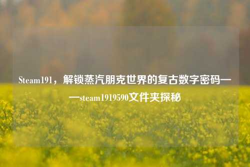 Steam191,解锁蒸汽朋克世界的复古数字密码——steam1919590文件夹探秘