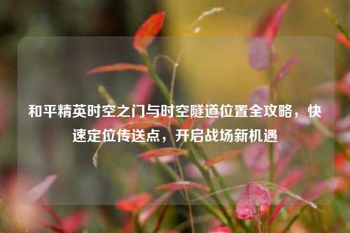 和平精英时空之门与时空隧道位置全攻略，快速定位传送点，开启战场新机遇