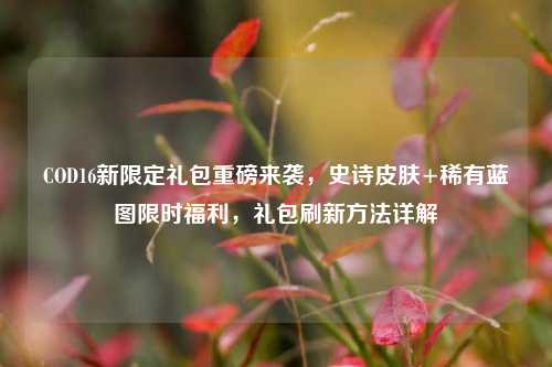 COD16新限定礼包重磅来袭，史诗皮肤+稀有蓝图限时福利，礼包刷新 *** 详解