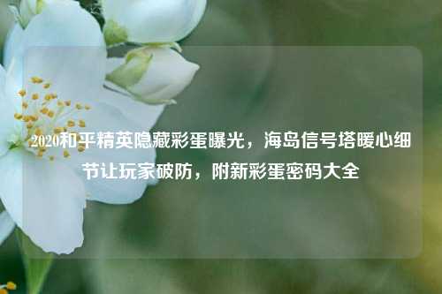 2020和平精英隐藏彩蛋曝光，海岛信号塔暖心细节让玩家破防，附新彩蛋密码大全