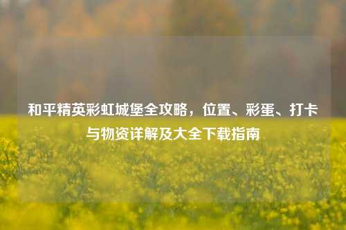 和平精英彩虹城堡全攻略，位置、彩蛋、打卡与物资详解及大全下载指南