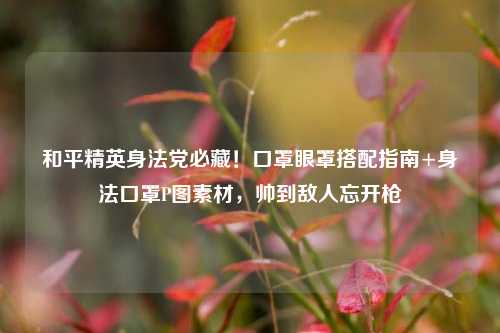 和平精英身法党必藏！口罩眼罩搭配指南+身法口罩P图素材，帅到敌人忘开枪