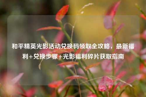 和平精英光影活动兑换码领取全攻略，最新福利+兑换步骤+光影福利碎片获取指南