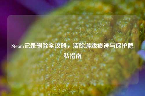 Steam记录删除全攻略，清除游戏痕迹与保护隐私指南