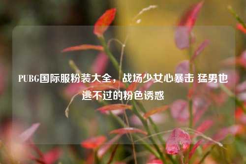 PUBG国际服粉装大全，战场少女心暴击  *** 也逃不过的粉 *** 惑