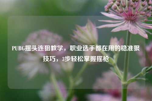 PUBG摇头连狙教学，职业选手都在用的稳准狠技巧，3步轻松掌握摇枪