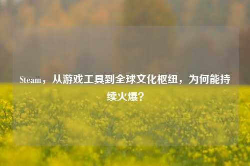 Steam，从游戏工具到全球文化枢纽，为何能持续火爆？