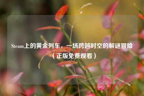 Steam上的黄金列车，一场跨越时空的解谜冒险（正版免费观看）