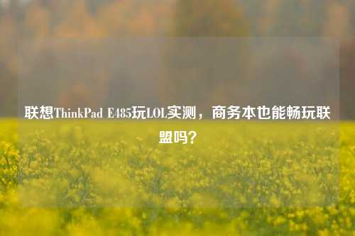 联想ThinkPad E485玩LOL实测，商务本也能畅玩联盟吗？