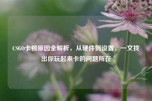CSGO卡顿原因全解析，从硬件到设置，一文找出你玩起来卡的问题所在