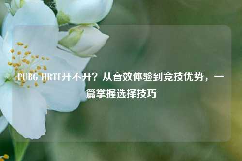 PUBG HRTF开不开？从音效体验到竞技优势，一篇掌握选择技巧