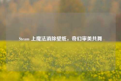 Steam 上魔法消除壁纸,奇幻审美共舞