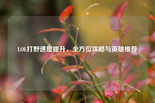 LOL打野速度提升,全方位攻略与英雄推荐