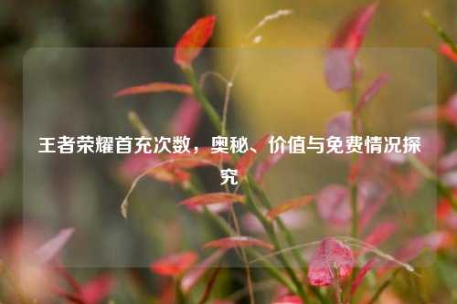 王者荣耀首充次数,奥秘、价值与免费情况探究