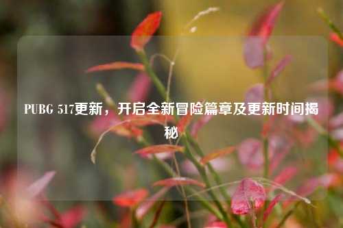 PUBG 517更新，开启全新冒险篇章及更新时间揭秘