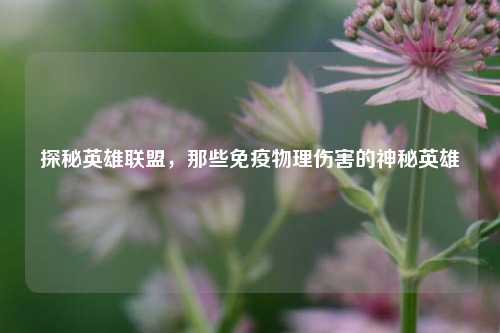 探秘英雄联盟，那些免疫物理伤害的神秘英雄