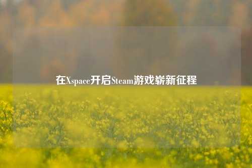在Xspace开启Steam游戏崭新征程